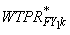 Weight P R superscript asterisk sub F Y 1 k