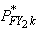 P superscript asterisk sub F Y 2 k