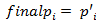 the figure contains the formula to calculate the final selection probability