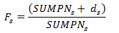 the figure contains formula to calculate the stratum factor